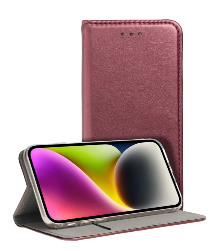 Ümbris kaanega Smart Magnetic Samsung Galaxy A36 / A56 5G (viinamari)