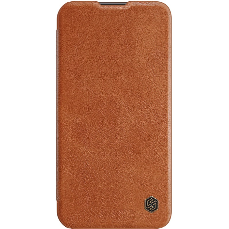 Ümbris Nillkin Qin Pro Leather iPhone 14 Pro (pruun)