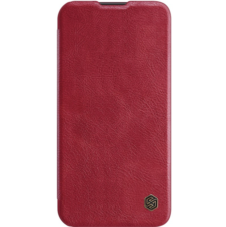 Ümbris Nillkin Qin Pro Leather iPhone 14 Pro (punane)