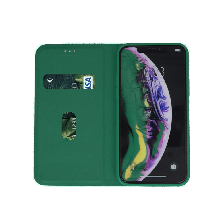 Ümbris kaanega Smart Senso Samsung S21 FE 5G (roheline)