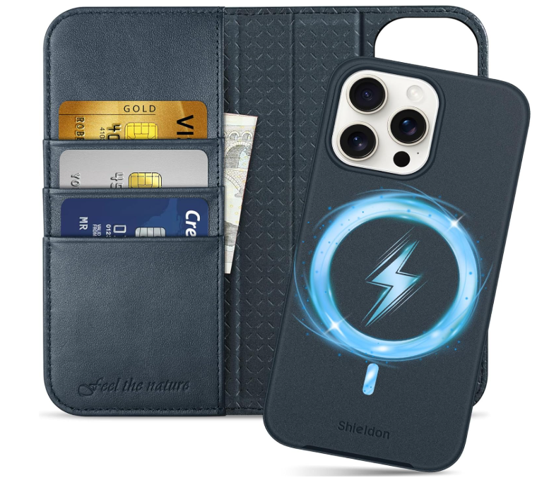 Ümbris kaanega Shieldon Magsafe iPhone 16 Plus (sinine)