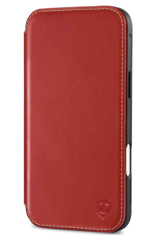 Ümbris kaanega Shieldon II MagSafe iPhone 16 Plus (punane)