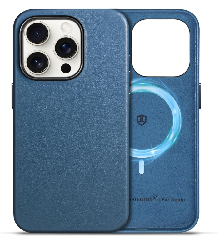 Ümbris Shieldon MagSafe iPhone 15 Pro (helesinine)