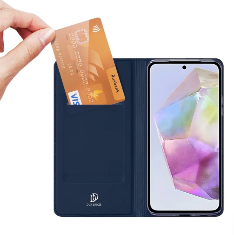 Ümbris kaanega Dux Ducis Skin Pro Samsung A36 5G / A56 5G (tumesinine)