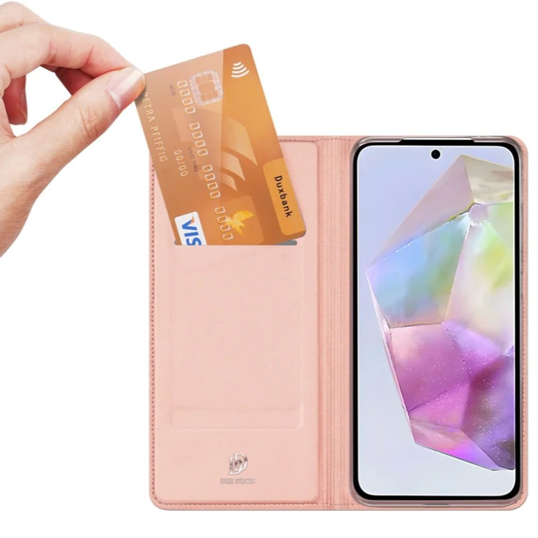 Ümbris kaanega Dux Ducis Skin Pro Samsung A36 5G / A56 5G (roosakuld)