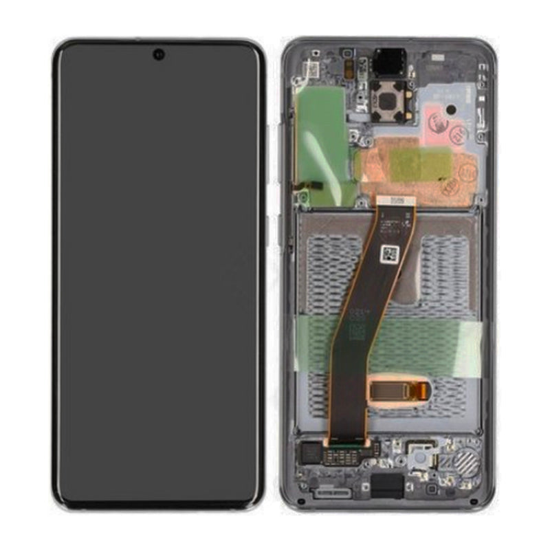 Varuosa LCD Samsung Galaxy S20 Plus /G985F koos raamiga service pack (Cosmic Black)