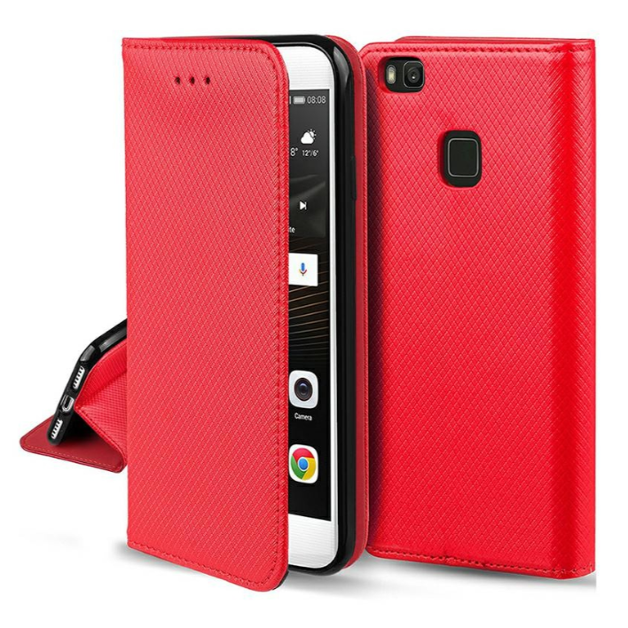 Ümbris kaanega "Smart Magnet" Xiaomi Redmi 13 4G/ Redmi 13 5G/ Poco M6 4G (punane)
