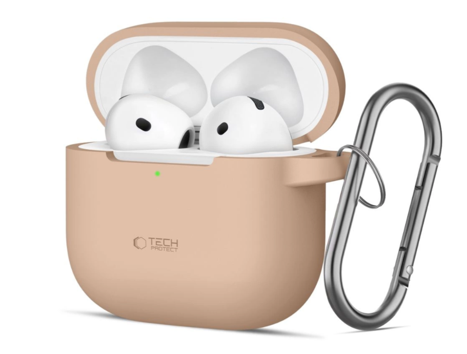 Kaitseümbris Tech-Protect Hook Apple Airpods 4 (beež)