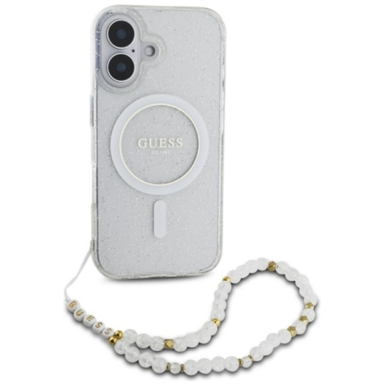 Guess Ümbris MagSafe GUHMP16SHGCRELST iPhone 16 (läbipaistev)