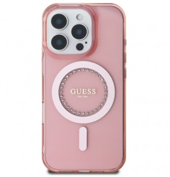 Guess Magsafe Ümbris GUHMP16XPFTDTEP iPhone 16 Pro Max (roosa)