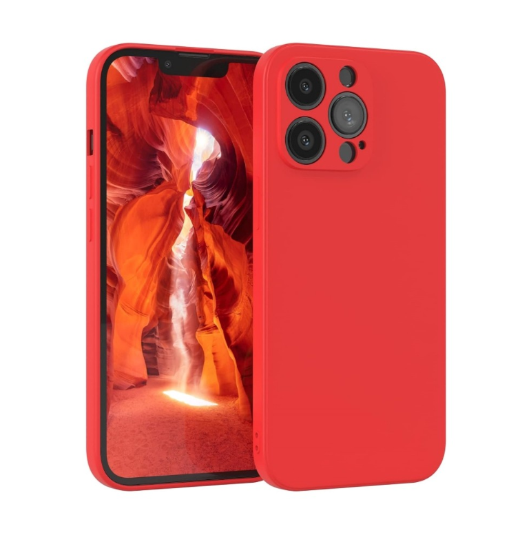 Silikoon Liquid Silicone 1.5mm Xiaomi Redmi 13C / Poco C65 (punane)