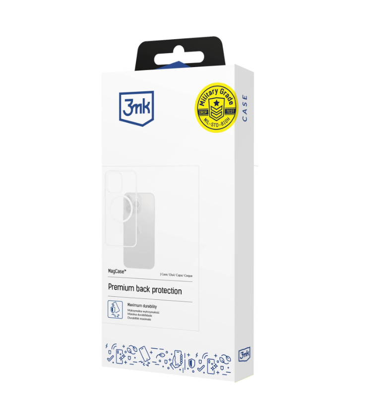 Silikoon 3mk Clear MagSafe Case Apple iPhone 16e (läbipaistev)