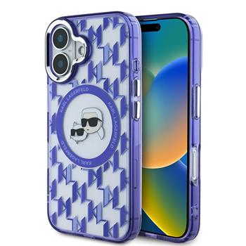 Ümbris Karl Lagerfeld IML Monogram MagSafe iPhone 16 (lilla)