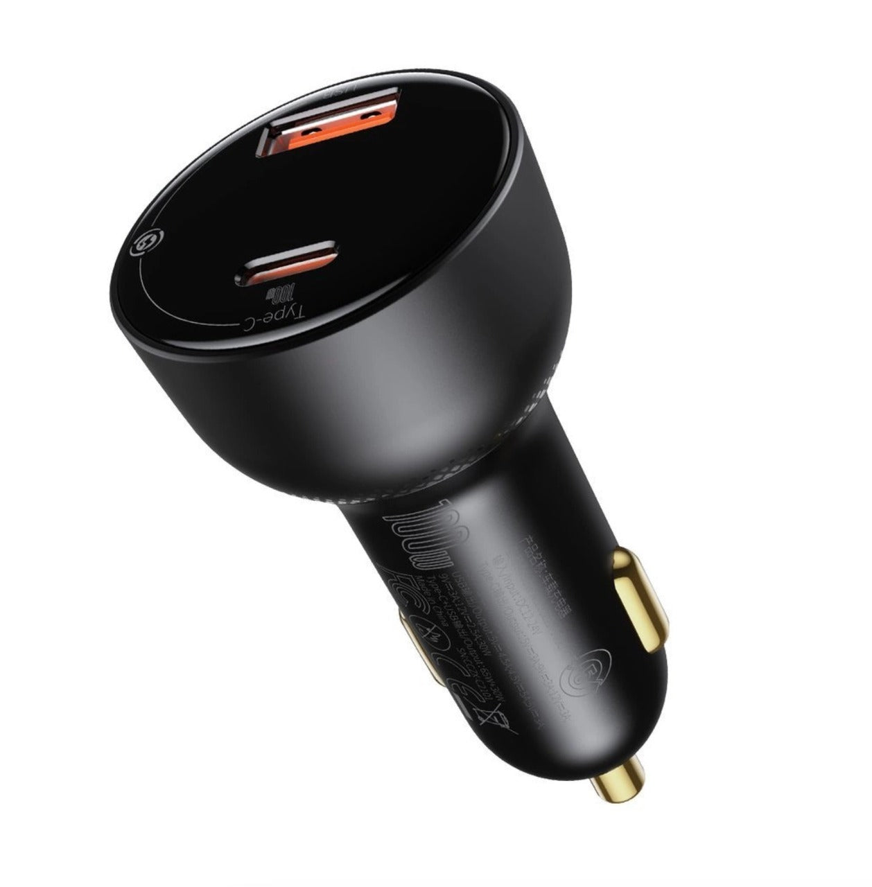 Autolaadija Baseus Superme CCZX-01 100W Type-C / USB (must)