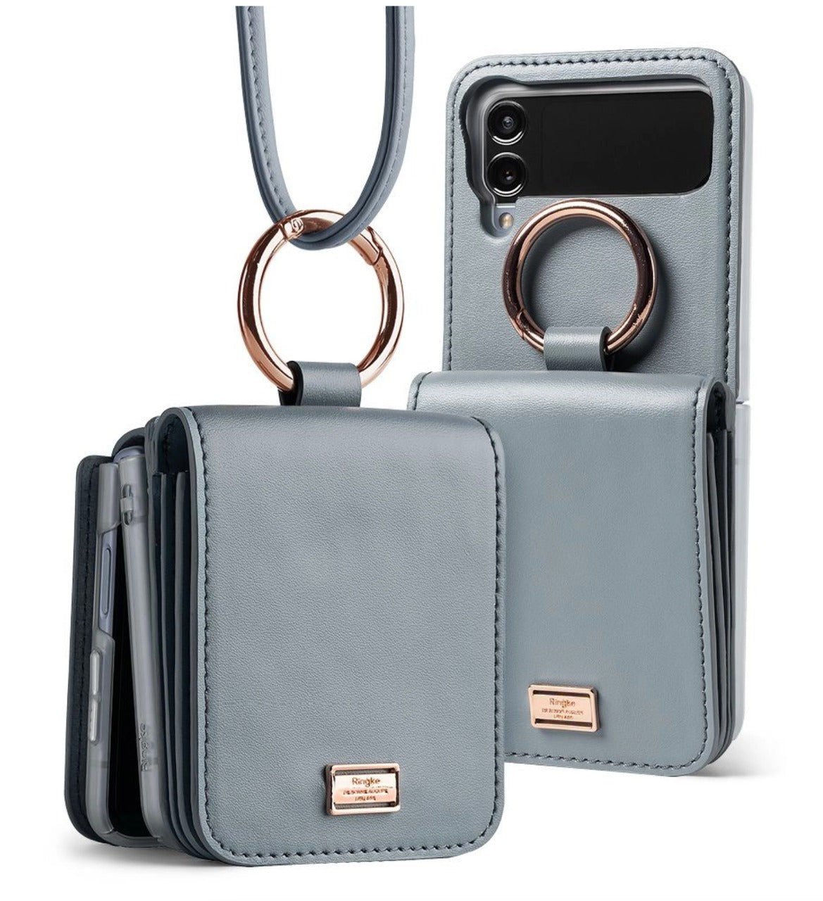 Ümbris Ringke Signature Card Pocket Case Samsung Flip 4 (sinine)