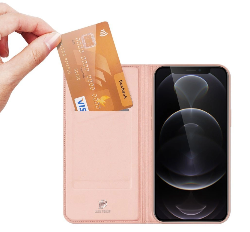 Ümbris kaanega Dux Ducis Skin Pro Apple iPhone 13 Pro (roosa kuld)