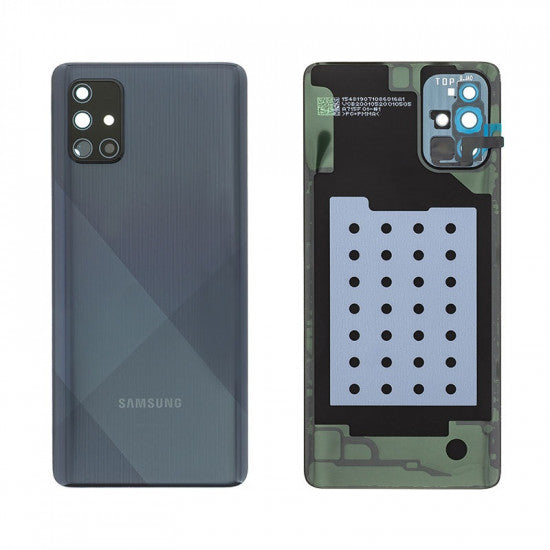 Varuosa Samsung Galaxy A71/A715 tagakaas originaal (must)