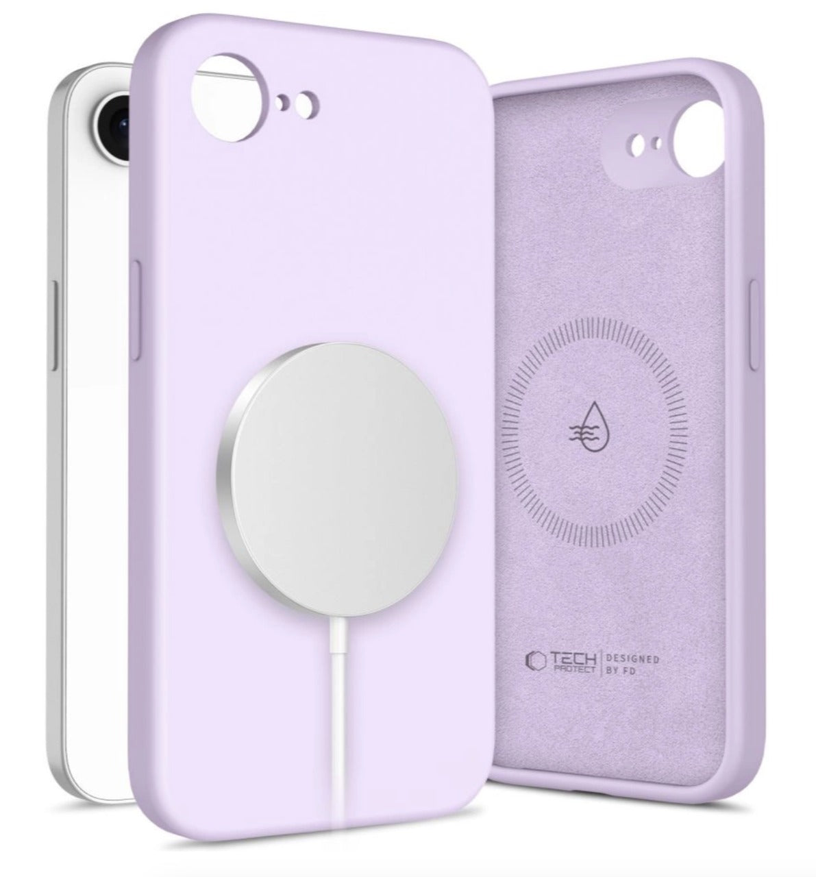 Silikoon Tech-Protect MagSafe iPhone 16e (lilla)