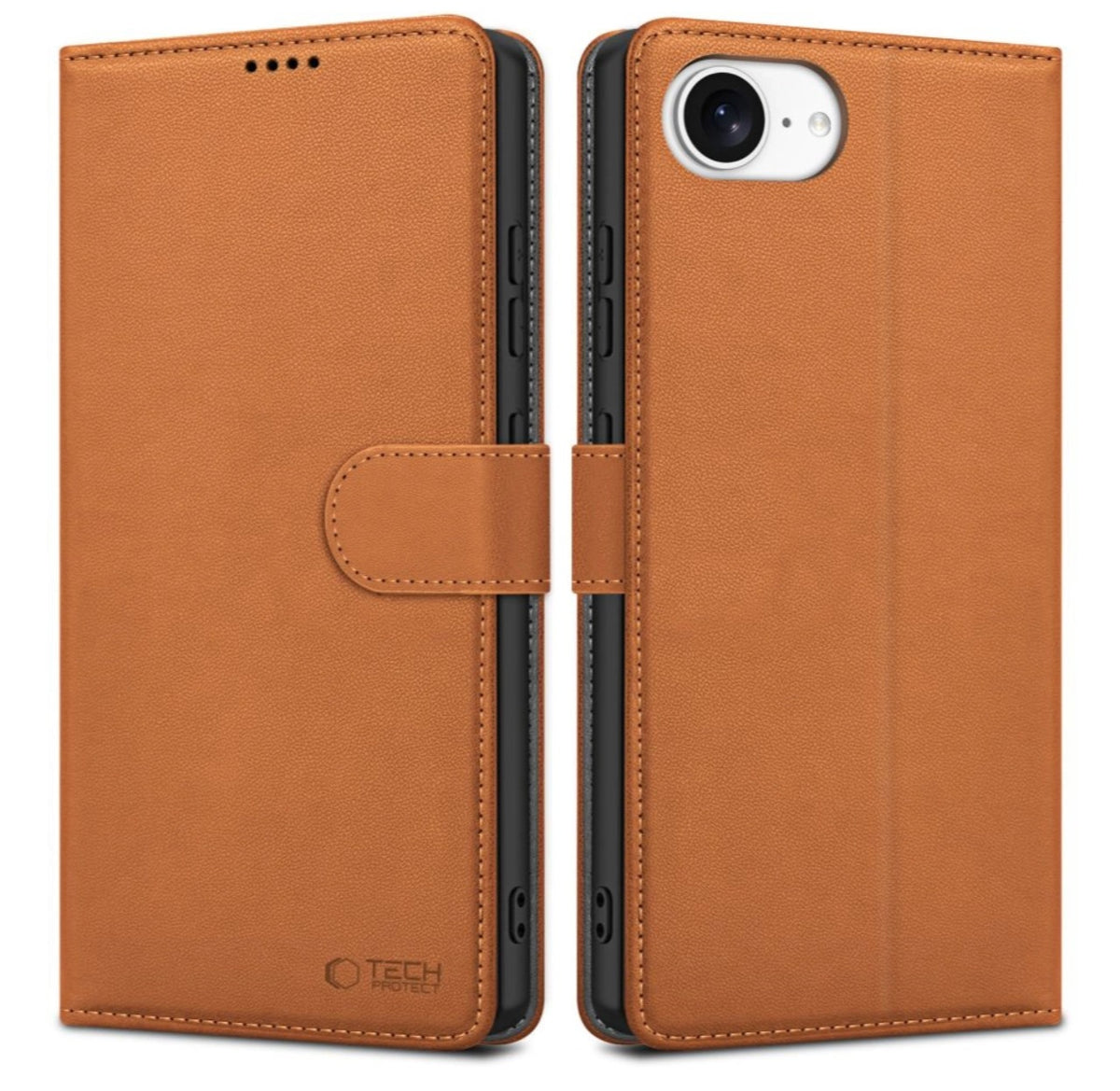 Ümbris Tech-Protect Wallet iPhone 16e (pruun)