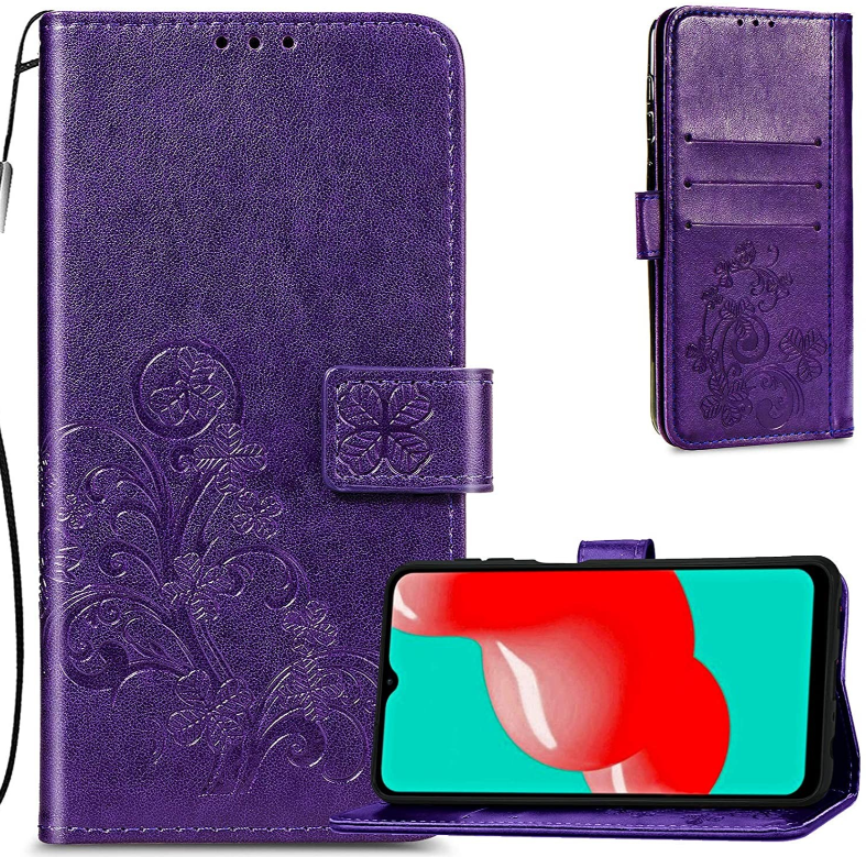 Ümbris kaanega Flower Book Samsung A56 5G (lilla)