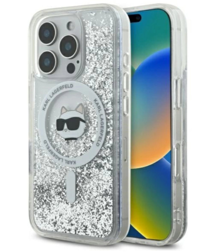 Karl Lagerfeld MagSafe Ümbris KLHMP16XLGCHSGH iPhone 16 Pro Max (läbipaistev)