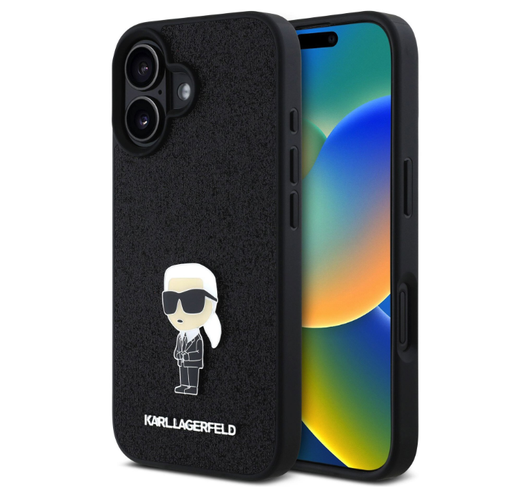 Karl Lagerfeld Ümbris KLHCP16SGKNPSK Glitter iPhone 16 (must)