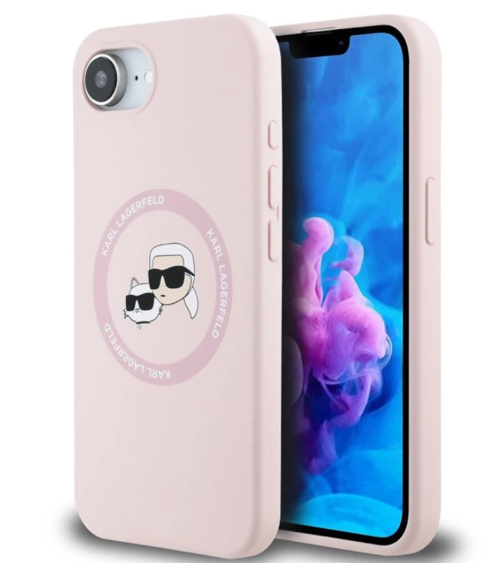 Karl Lagerfeld Ümbris KLHMPSE4SKCHTCP Magsafe iPhone 16e (roosa)