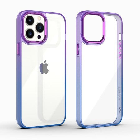 Silikoon Rainbow Case iPhone 12 / iPhone 12 Pro (lilla-sinine)