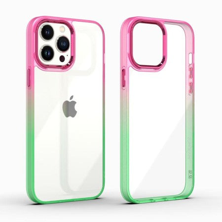 Silikoon Rainbow Case iPhone 12 / iPhone 12 Pro (laim-punane)