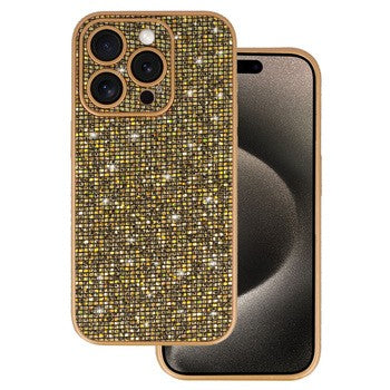 Silikoon Flash Case Crystal Iphone 15 (kuldne)