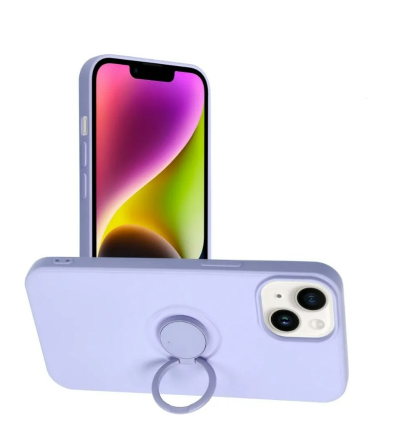 Silikoon Forcell Ring Iphone 14 Plus (lilla)