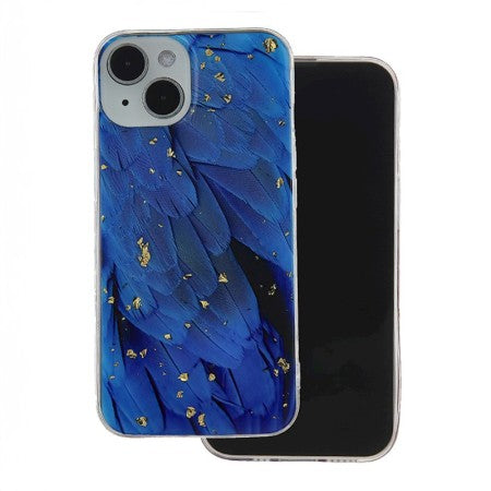 Silikoon Gold Glam Case iPhone 12 / iPhone 12 Pro (sinine)