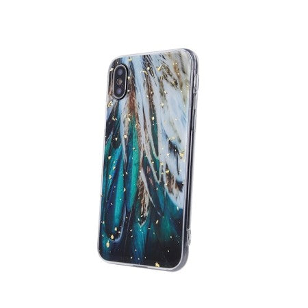 Silikoon Gold Glam Case iPhone 12 / iPhone 12 Pro (valge/suled)
