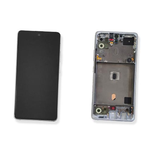 Varuosa Samsung Galaxy A51 5G / A516 ekraan ja korpus valge (service pack)