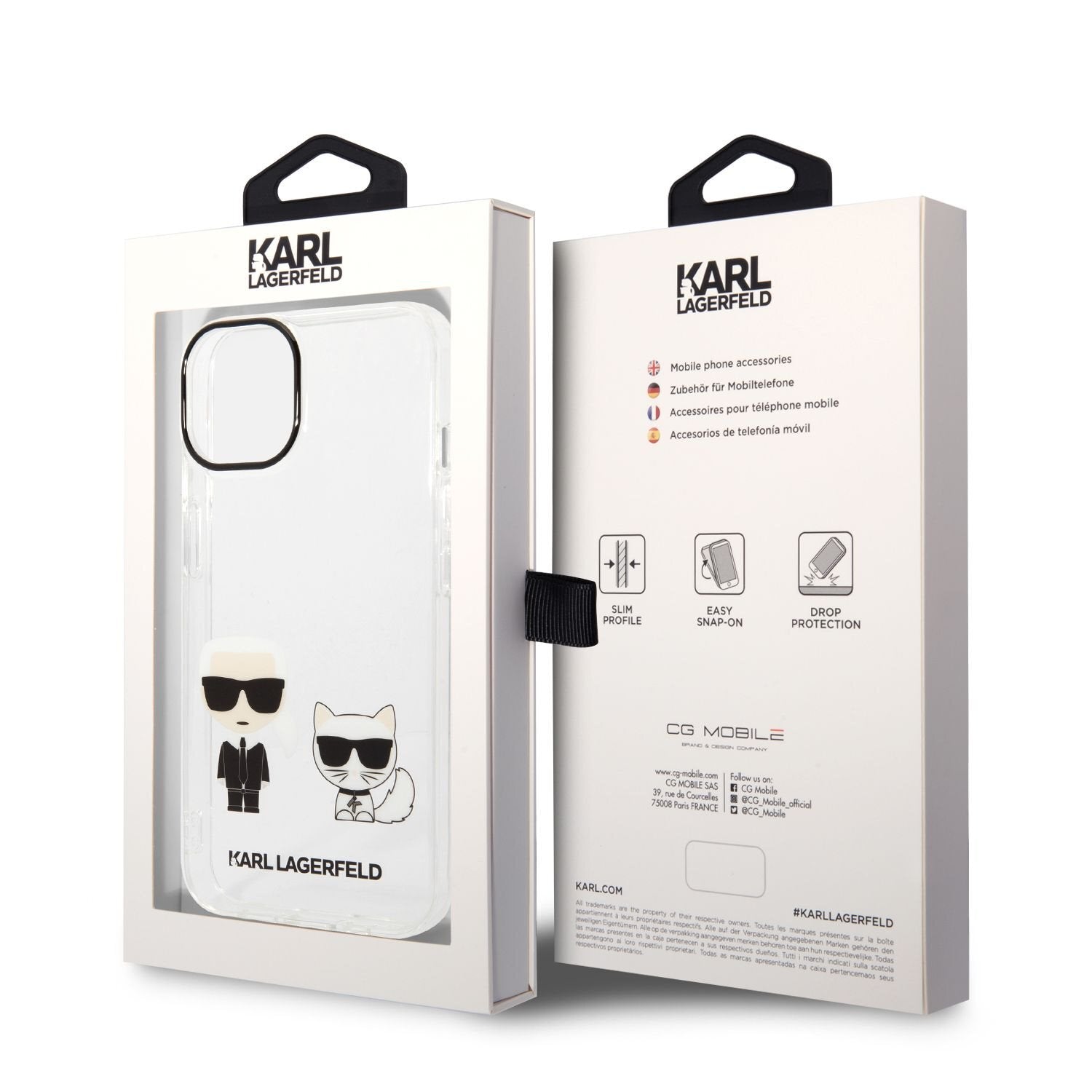 Karl Lagerfeld Ümbris KLHCP14SCKTR Iphone 14 (läbipaistev)