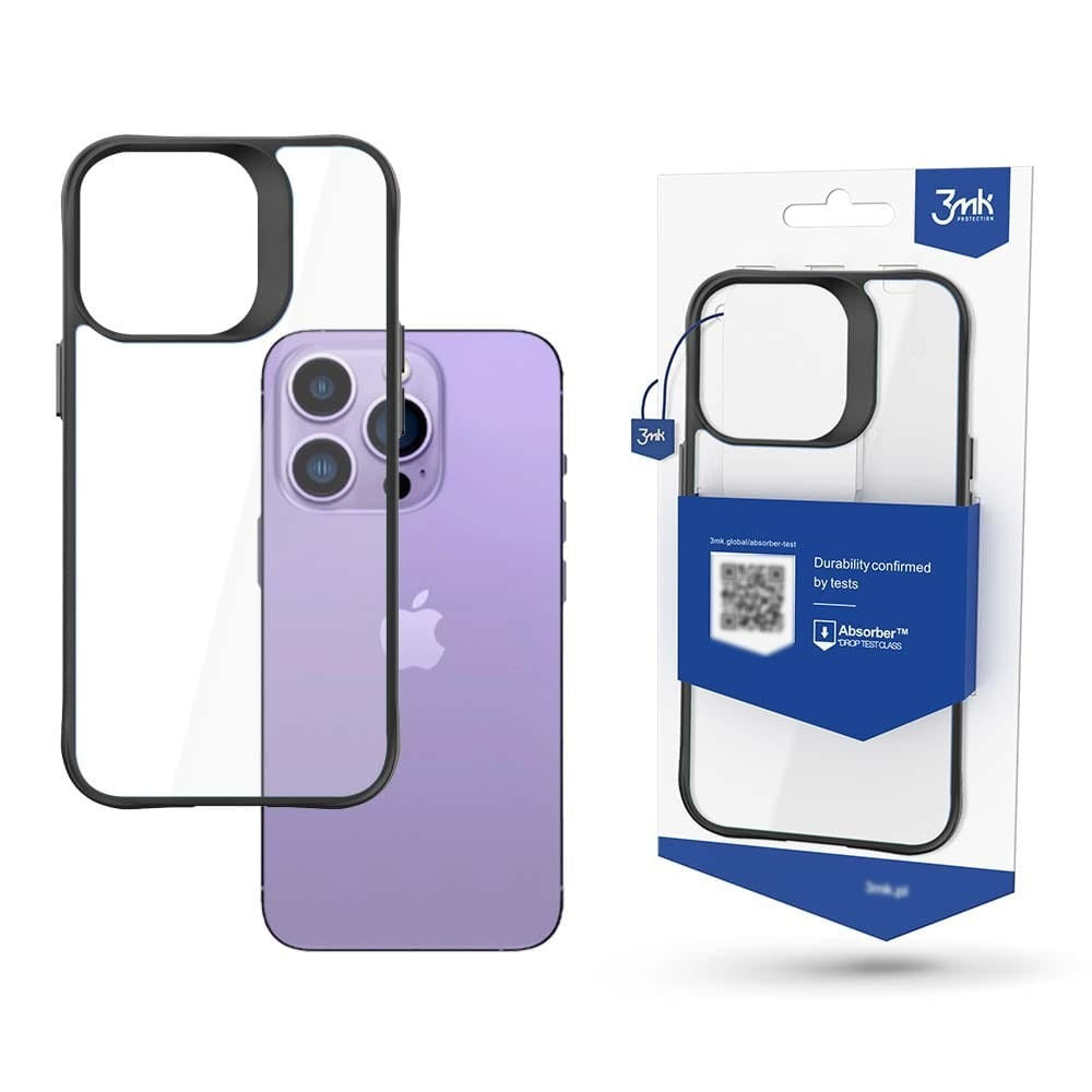 Silikoon 3mk Satin Armor Case+ iPhone 15 Pro Max (läbipaistev)