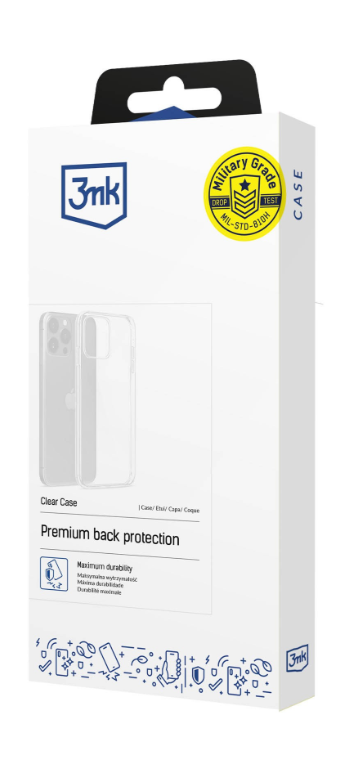 Silikoon 3mk Clear 1,2mm Xiaomi Redmi Note 14 5G (läbipaistev)