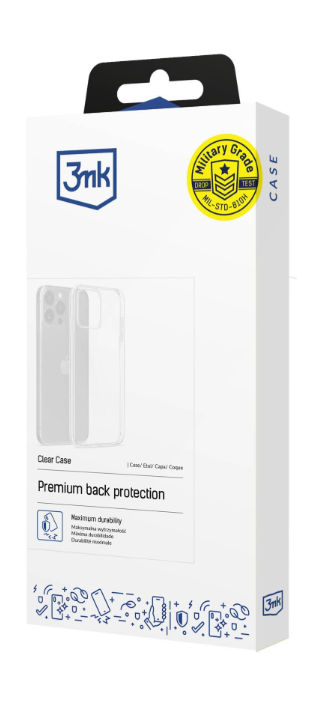 Silikoon 3mk Clear Case 1,2mm Xiaomi Redmi Note 14 Pro 5G/ Poco X7 (läbipaistev)