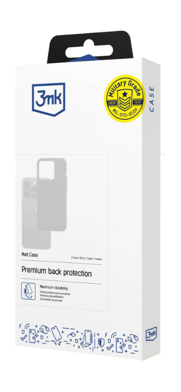 Silikoon 3MK Matt Case Xiaomi Redmi Note 14 Pro 5G / Poco X7 (must)