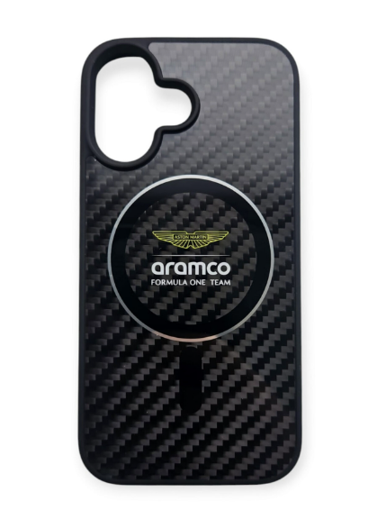 Ümbris Aston Martin Carbon MagSafe ARHMP16SFCIS iPhone 16 (must)