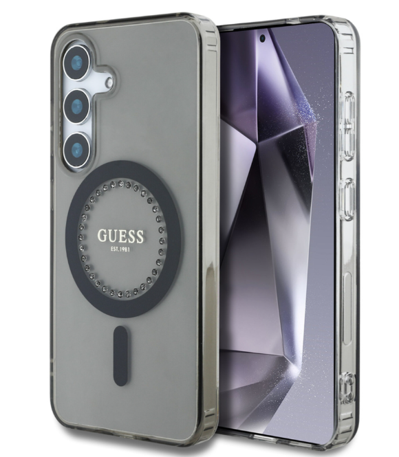 Guess Magsafe Ümbris GUHMS25SPFTDTEK Samsung S25 (must)