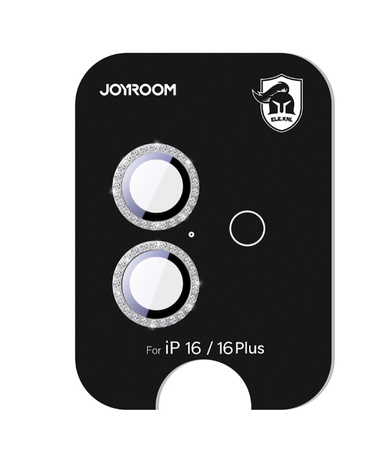 Kaitseklaas Joyroom MSJ0272 Rhinestones tagakaamerale iPhone 16/ 16 Plus (hõbe)