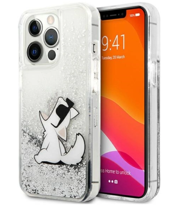 Karl Lagerfeld Ümbris KLHCP13XGCFS Iphone 13 Pro Max (hõbe glitter)