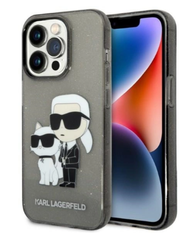 Ümbris Karl Lagerfeld Glitter KLHCP14XHNKCTGK iPhone 14 Pro Max (must)