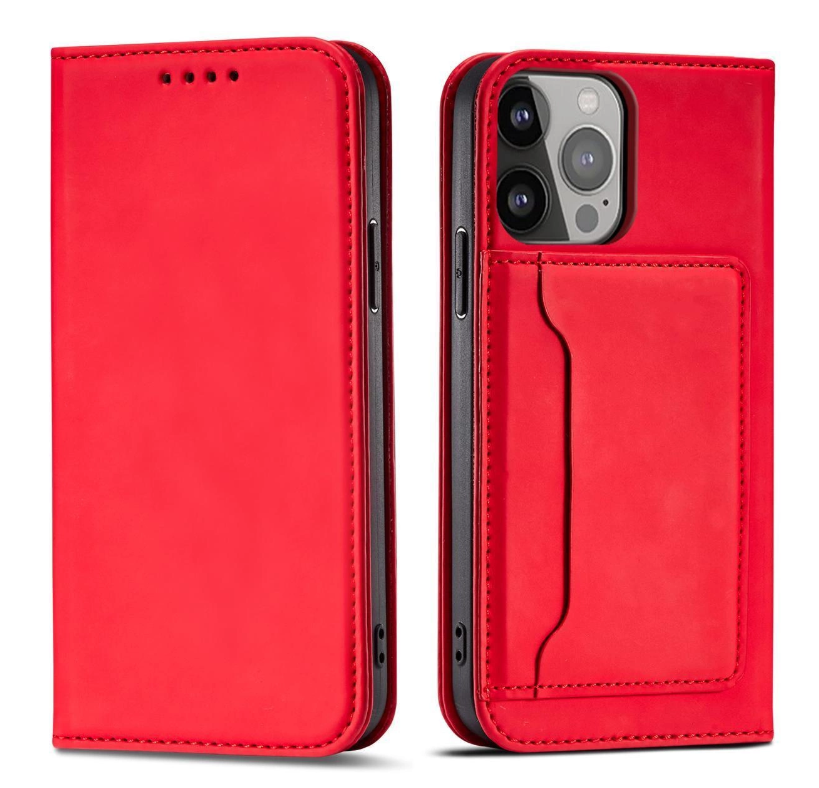 Ümbris kaanega Pouch Card Wallet Samsung S23 Ultra (punane)