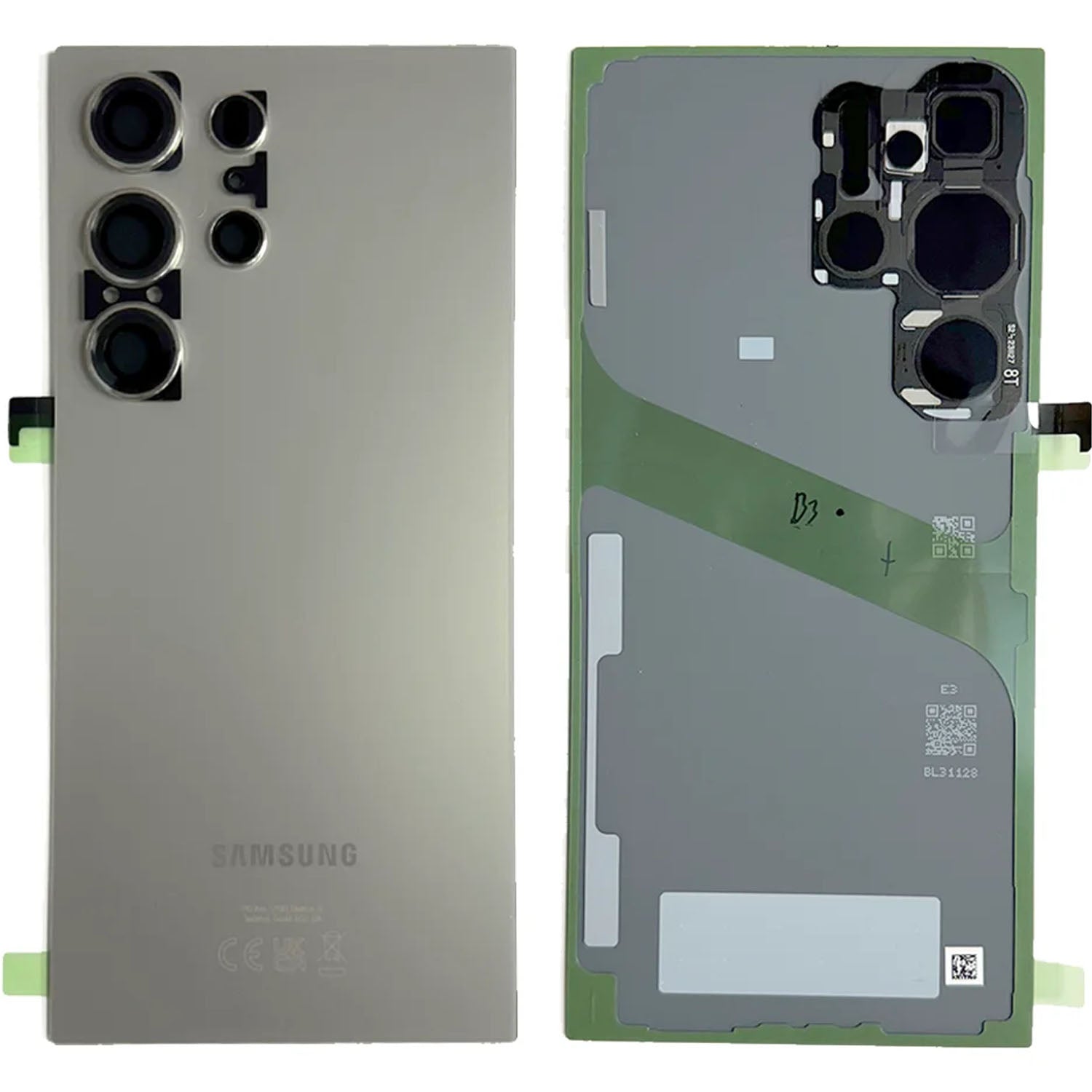 Varuosa Samsung Galaxy S24 Ultra / S928B tagumine klaas (Hall)