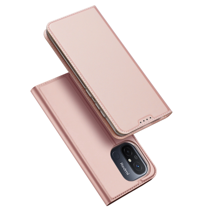 Ümbris kaanega Dux Ducis "Skin Pro" Xiaomi Redmi 11A / 12C / Poco C55 (roosa-kuld)