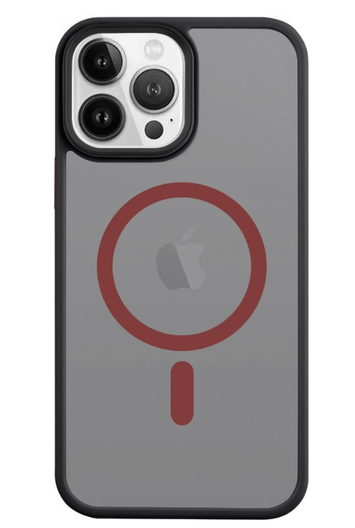 Ümbris Superstealth MagSafe iPhone 13 Pro Max (punane/must)