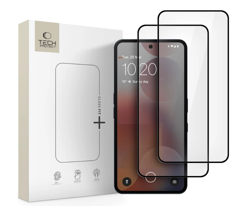Kaitseklaas Tech-Protect Glass Fit+ Nothing Phone 3A / 3A Pro (must)