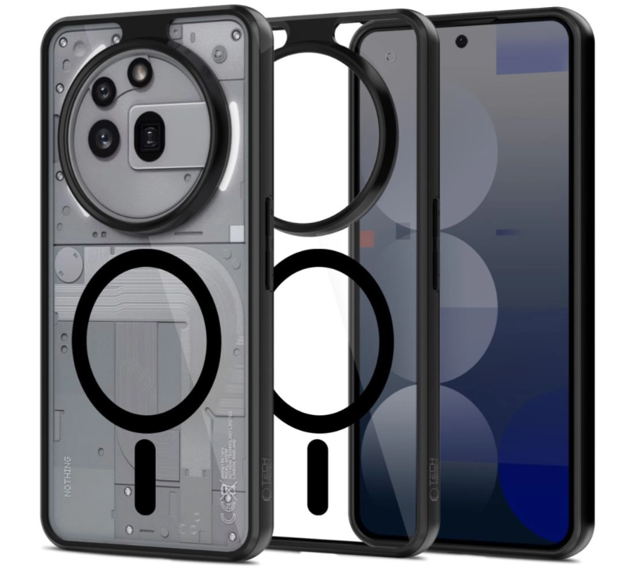 Ümbris Tech-Protect Magmat Magsafe Nothing Phone 3A Pro (läbipaistev / must)